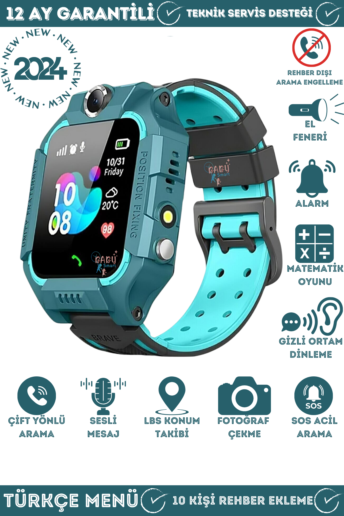 BabySmart - Q19 LBS Akıllı Çocuk Takip Saati